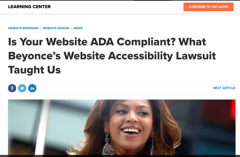 ADA Lawsuits for Website Compliance are on the rise