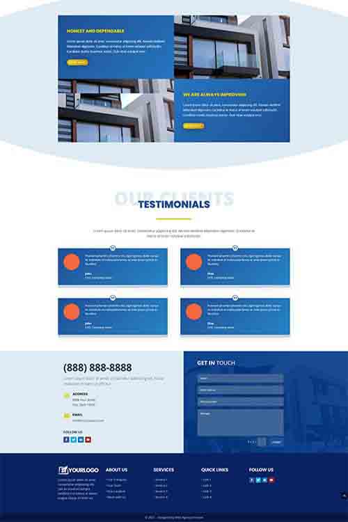 custom built and designed small business website